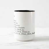 ライターズライフ 面白い 最終稿 ファイル名 コーヒー ツートーンマグカップ (中央)