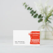 ライタータイプライターの名刺 名刺 (スタンド正面)