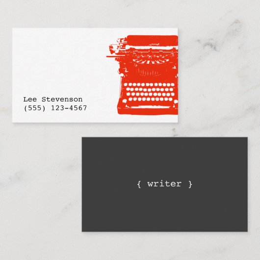 ライタータイプライターの名刺 名刺 (正面/裏面)