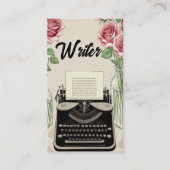 ライタータイプライターバラ 名刺 (正面)