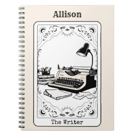 ライタータロットカードパーソナライズされた作家 ノートブック