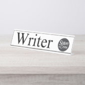 ライターデスクプレート デスクネームプレート (正面)