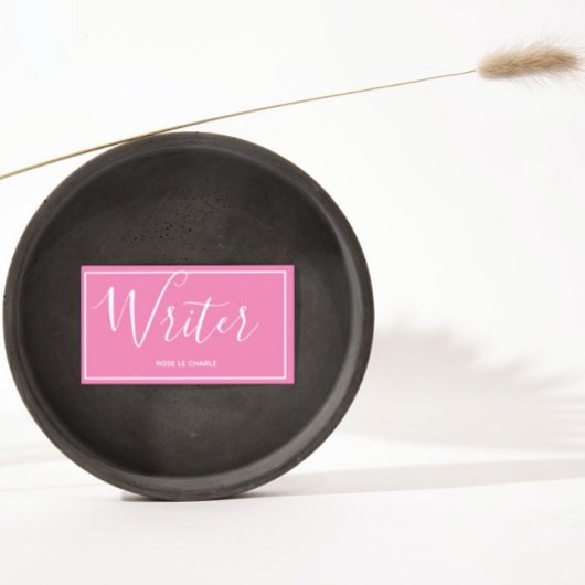 ライターピンクエレガント- 名刺