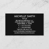 ライターピンク織り名刺 名刺 (裏面)