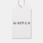 ライタープレス黒 ギフトタグ (正面)