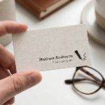 ライターペンのシンボル – シンプルリネンエレガントルック 名刺<br><div class="desc">何かもしカスタマイズが必要連絡だ。</div>