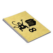 ライターモンキーおもしろいタイプライターInfinity ノートブック (右側)