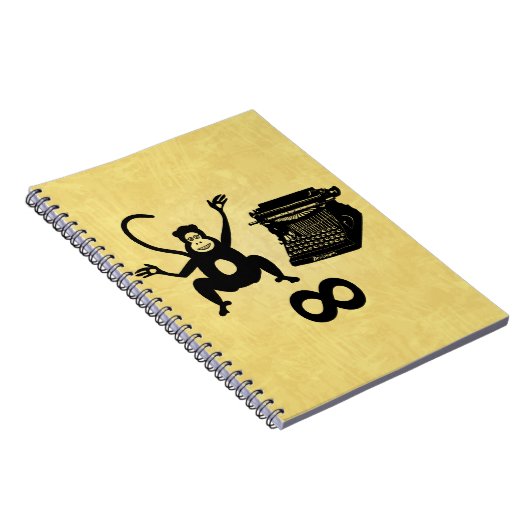 ライターモンキーおもしろいタイプライターInfinity ノートブック (右側)