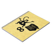 ライターモンキーおもしろいタイプライターInfinity ノートブック (左側)