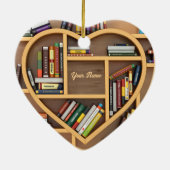 ライターリーダー本棚ブックラバーブックワーム セラミックオーナメント (裏面)