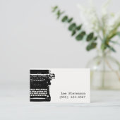 ライターヴィンテージタイプライター名刺 名刺 (スタンド正面)