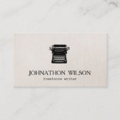 ライターヴィンテージタイプライター 名刺 (正面)