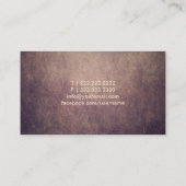 ライターヴィンテージ金ゴールドペンNib エレガント 名刺 (裏面)