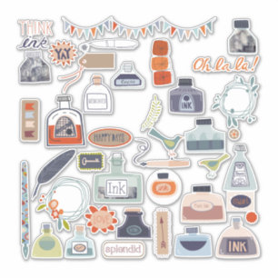 ライター作家の対応 シール