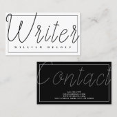 ライター作家ジャーナリストのブロガー 名刺 (正面/裏面)