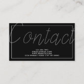 ライター作家ジャーナリストのブロガー 名刺 (裏面)