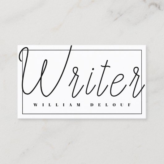 ライター作家ジャーナリストのブロガー 名刺 (正面)