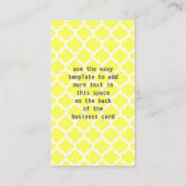 ライター作家タイプライモダンターグレーイエロー 名刺 (裏面)