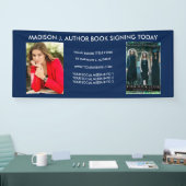 ライター作家ブックのフォトブルーまたはカラーの選択 横断幕 (トレードショー)