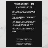 ライター作家ブックカバープロモーション大 チラシ (裏面)