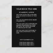 ライター作家ブックカバープロモーション大 名刺 (裏面)