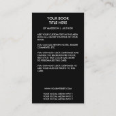 ライター作家ブックカバープロモーション 名刺 (裏面)