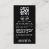 ライター作家ブックカバープロモーションQR 名刺 (裏面)