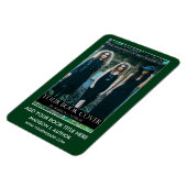 ライター作家ブックカバー緑または色の選択 マグネット (左側)