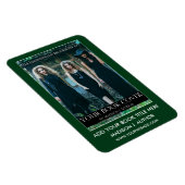 ライター作家ブックカバー緑または色の選択 マグネット (右側)