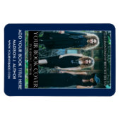 ライター作家ブックカバー青またはカラーの選択 マグネット (横)