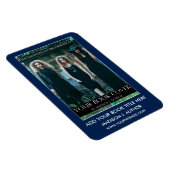 ライター作家ブックカバー青またはカラーの選択 マグネット (右側)