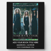 ライター作家ブックカバー黒または選択カラー フォトプラーク (正面)