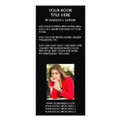 ライター作家ブックカバー |作家の写真の戻り ラックカード (裏面)