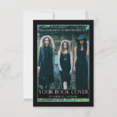 ライター作家ブックカバー |作家フォトバックプロモーション カード (正面)