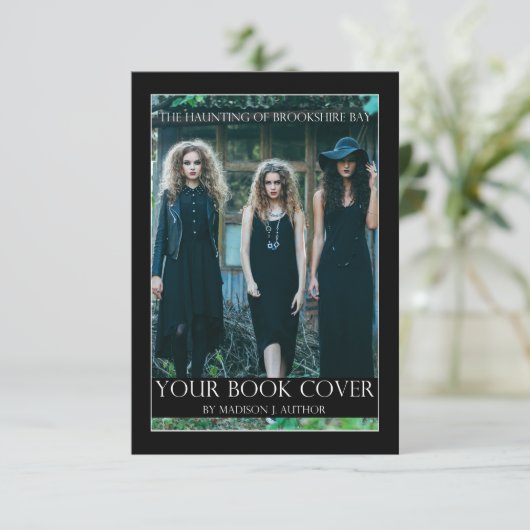 ライター作家ブックカバー |作家フォトバックプロモーション カード (スタンド正面)