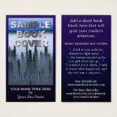 ライター作家プロモーションビッグブックカバーダークブルー (正面&裏面)