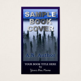 ライター作家プロモーションビッグブックカバーダークブルー