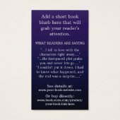 ライター作家プロモーションビッグブックカバーダークブルー (裏面)