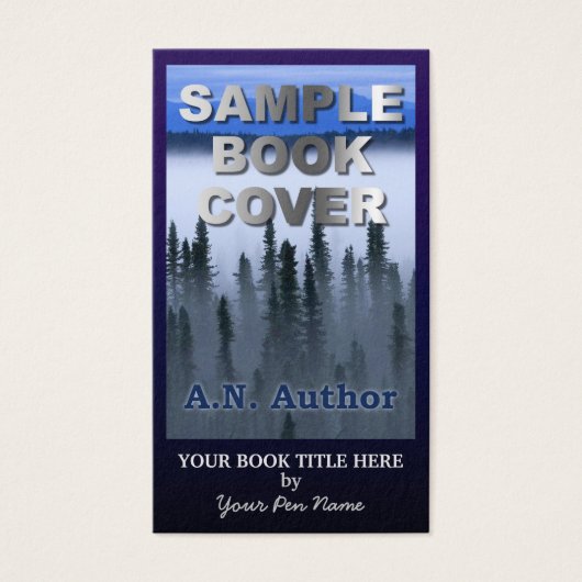 ライター作家プロモーションビッグブックカバーダークブルー (正面)