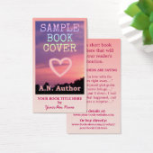 ライター作家プロモーションビッグブックカバーピンクグラデーション (デスク)