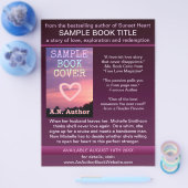 ライター作家プロモーションブックカバーパープルブラック チラシ (シングル)