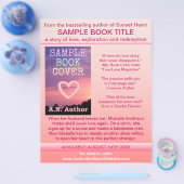 ライター作家プロモーションブックカバーピンク白 チラシ (シングル)