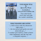 ライター作家プロモーションブックカバー名刺 (正面&裏面)