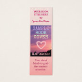 ライター作家プロモーションブックカバー小ピンク (正面)