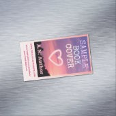 ライター作家プロモーションブックCover WebサイトPink マグネット名刺 (インサイチュ)