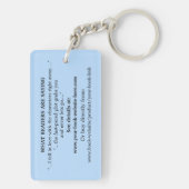 ライター作家プロモーションマーケティングブックカバー キーホルダー (裏面)