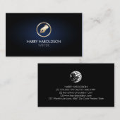 ライター作家ペンNibアイコン名刺 名刺 (正面/裏面)