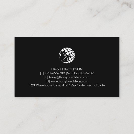 ライター作家ペンNibアイコン名刺 名刺 (裏面)