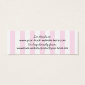 ライター作家ロマンスプロモーションブックマークストライプ (裏面)