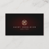 ライター作家原稿のクイルのアイコン 名刺 (正面)